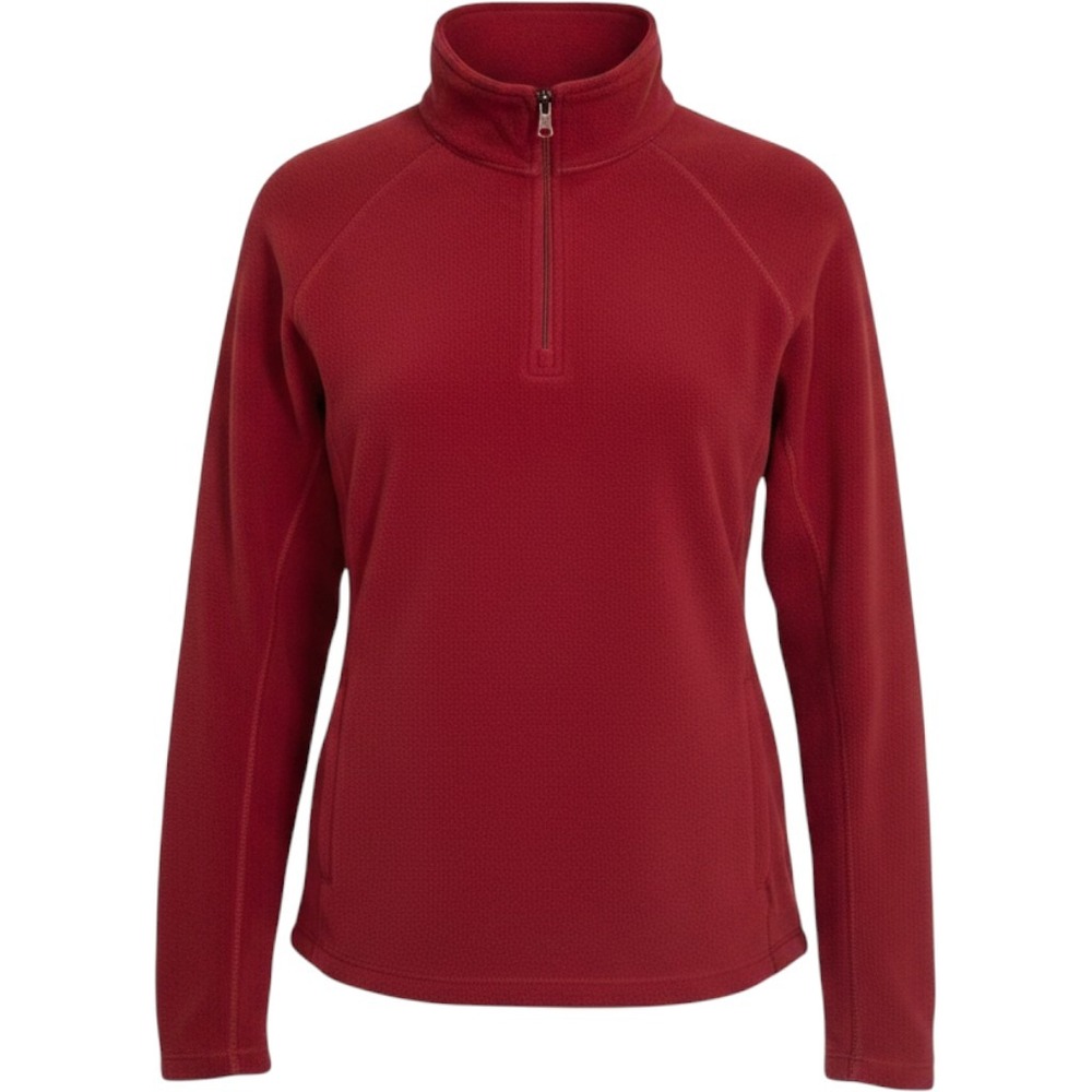 Peter‎ Millar Women's XL Fleece Quarter Zip Pullover Jacket Red Casual